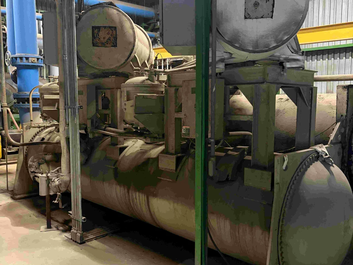 Owner-authorized photograph of industrial chiller equipment